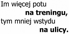 Im więcej potu na treningu, tym mniej wstydu na ulicy – NA-03(więcej informacji po kliknięciu na zdjęcie)