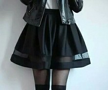 black skirt