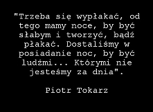 Po to mamy noce!!!!!