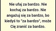 właśnie , " za bardzo ...