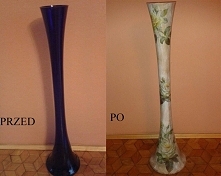 metamorfoza wazonu decoupage