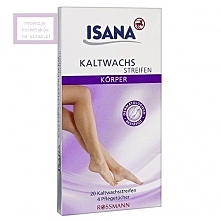 Rossmann, Isana, Kaltwachsstreifen Körper (Plastry z woskiem do depilacji ciała na zimno)
Plastry do depilacji ciała z kojącym aloesem. Zawierają 4 chusteczki kosmetyczne.
Wielk...
