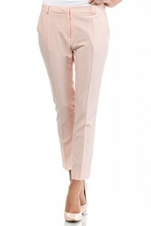 Eleganckie spodnie w odcieniach pudrowego różu