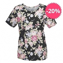 T-shirt Fullprint Black Roses