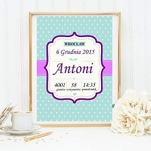 Metryczka spersonalizowana ...