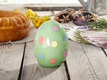 Świeca wielkanocna PISANKA ZIELONA