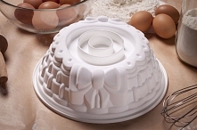 Forma do babki silikonowa SILIKOMART BABKA Z KOKARDĄ 22 cm