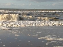 Wzburzone morze na Scheveningen