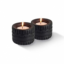 Świeczniki w kształcie opon