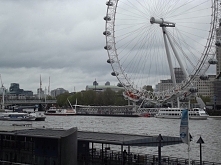 Londyn 2015. Widok na słynne "London Eye"