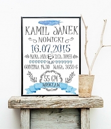 ❗️Metryczka do pokoju dziecka 