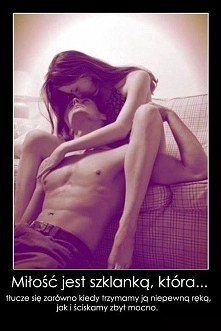 miłość jest szklanką