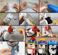 Pingwinek z butelki :D