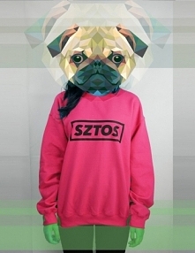 Różowa bluza SZTOS