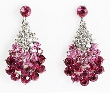 kryształowe kolczyki