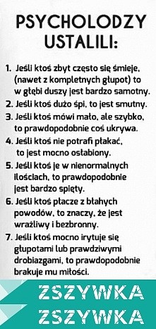 psycholodzy ustalili...