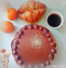 Autorska tarta z musem czekoladowo-kawowym