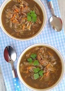 Flaczki z boczniaków - pyszne, ultra niskokaloryczne!