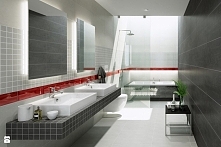 z czerwonym akcentem