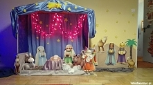 Szopka betlejemska - świąteczna dekoracja przedszkolna
