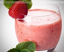 Koktajl mleczny z truskawką