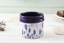 Osłonka ceramiczna do doniczki LAWENDA 14 cm
