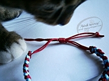 Ja wyplatałam, a kot wtykał nos między sznurki ;) 
Tez macie takich "pomocników"? :)