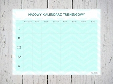 Majowy Kalendarz Treningowy do wydruku już na blogu. Kliknij w zdjęcie :).