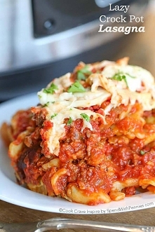 Lazy Crock Pot Lasagna