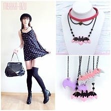 nietoperkowe naszyjniki od miayka-biżu! link do sklepiku w komentarzu :)