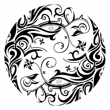 decoupage, transfer - mandale