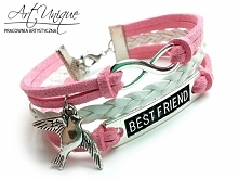 ♡ Bransoletka z napisem BEST FRIEND ♡
Cena tylko 15 zł!
Różne kolory do wyboru!
Zapraszamy do naszego sklepu :D
ARTUNIQUE.PL