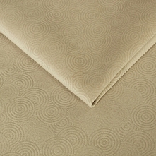 Tkanina z rodzaju pluszowych. Miękka i miła w dotyku, w swojej strukturze posiada wzór- kółka. Dostępna w kilku modnych kolorach. Doskonała do puf, foteli, kanap, sof, poduszek,...