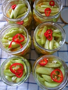 Ogórki chili – po raz pierwszy.