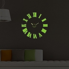 Zegar ścienny naklejka fluo...