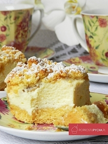 DELIKATNY, AROMATYCZNY SERNIK Z BRZOSKWINIAMI I DELIKATNĄ BEZĄ! :) <3 NAJLEPSZY W SWOIM RODZAJU! :)