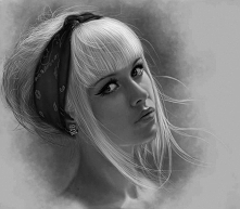 świetny portret, oczywiście wszystko namalowane ołówkami