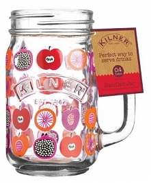 Słoik z wzorem jabłko i gra...