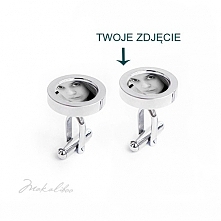 Z Twoim zdjęciem- spinki stalowe
