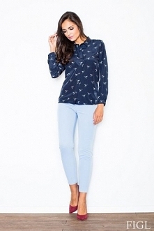 Błękitne cygaretki damskie o długości 7/8