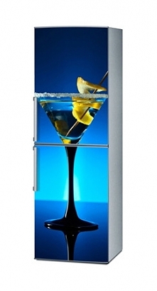 Naklejka na lodówkę - Niebieski drink 2608