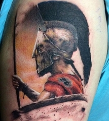 spartan tatuaż