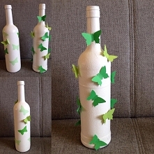 Butelki z motylkami