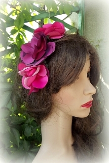 Różowa opaska do włosów. Acoya Jewellery.