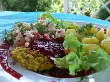 Burger z kaszy jaglanej z k...