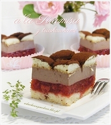 Ciasto a'la tiramisu z truskawkami