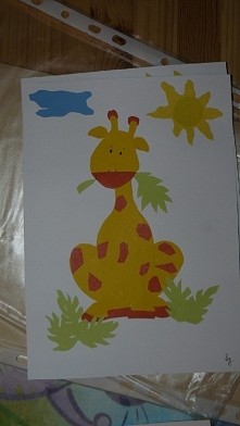 żyrafa ... taka tam wyklejanka :)