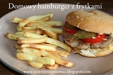 Domowy hamburger z frytkami