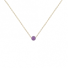 Delikatny, minimalistyczny naszyjnik ze srebra i naturalnego jadeitu - z najnowszej kolekcji Make a Wish od Filigree.pl inspirowanej zaczarowanym koralikiem.