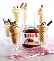 Sernikowe rożki z Nutellą